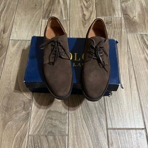 Polo by Ralph Lauren Men's Dark Brown Suede Oxfords